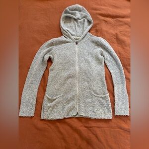 Royal Robbins Heathered Gray Hooded Cardigan